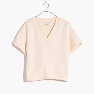 Madwell airyterry v-neck sweatshirt tee